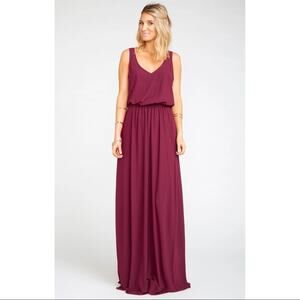 Show Me Your MuMu Kendall Maxi Dress in Merlot